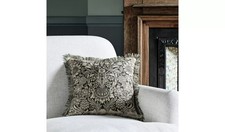 SAVE 30% Habitat x Morris & Co. Sunflower Woodblock Cushion - Grey (2126)
