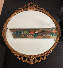 vintage 1950's round gesso/