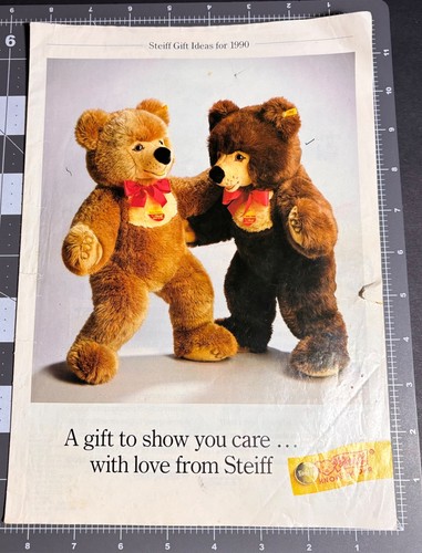 1990 vtg steiff teddy bear - 1990,