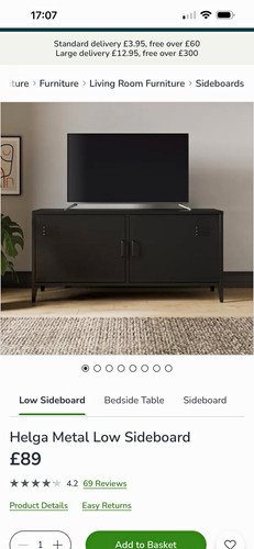Helga metal low sideboard - helga,