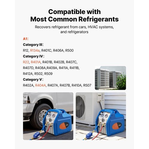 Portable refrigerant recovery - portable,