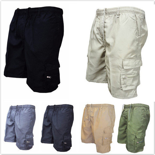 Mens cargo shorts elasticated - mens,