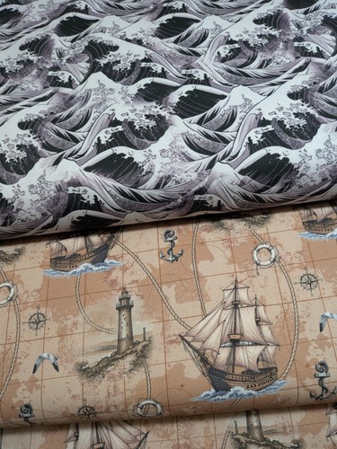 Sail across the - across, by