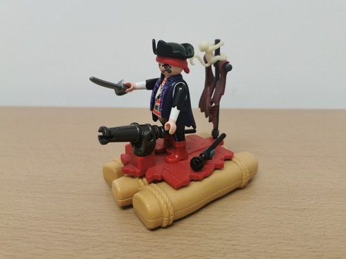 Playmobil pirate raft with - pirate,