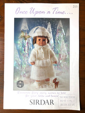 Sirdar 213 knitting pattern booklet Once Upon a Time.. fairy story doll clothing