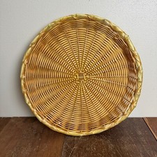 Vintage Round Wicker Basket