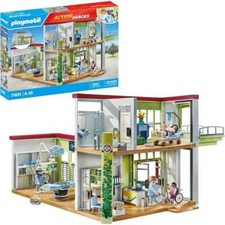 Playmobil 71615 Action Heroes Modern Hospital featuring four figures