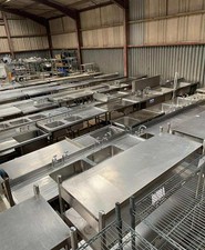 Stainless Steel Commercial Tables, Sinks & Racking Read Description