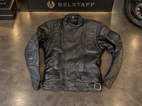 Vintage belstaff black leather - vintage,