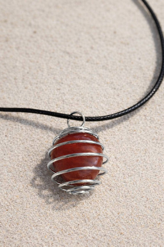 Raw crystal necklace - crystal,