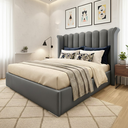 Ottoman bed frame - frame, winged