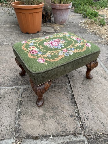 Vintage floral needlepoint - floral,