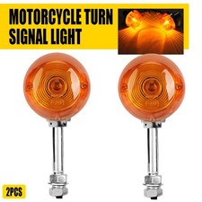 2x Chrome Motorcycle LED