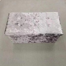 2-in-1 Velvet Ottoman Storage
