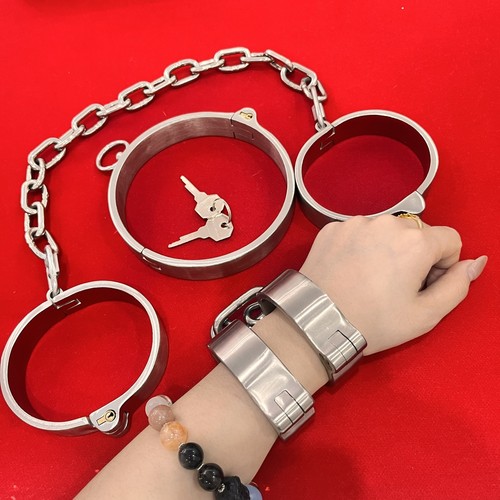 Lockable metal bondage - bondage, kit