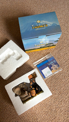 Tuskers elephant resin - elephant,