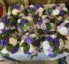 Wedding Table Centrepiece Flowers Set Of 2                   (any colour)