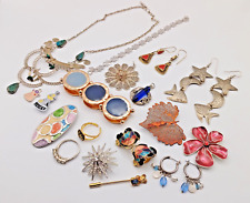 Job Lot Costume Jewellery Necklaces Bracelet Rings Earrings Brooches Pendant x18