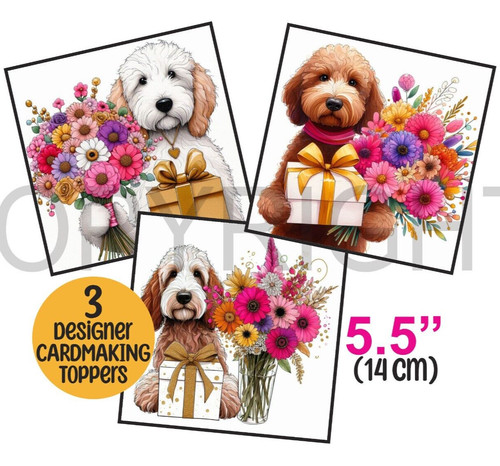 Card toppers 5 - toppers, 5.5"