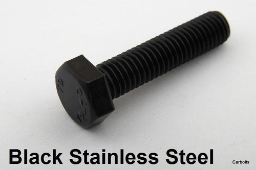 Black stainless steel hex - hex, head