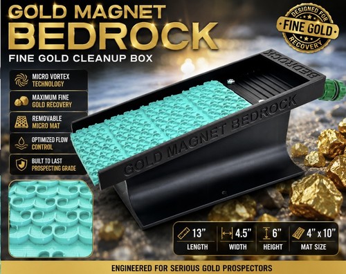 Gold magnet bedrock fine - gold,
