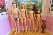 5x Bundle of nude dolls