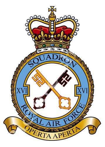 Raf squadron badge metal - 16,