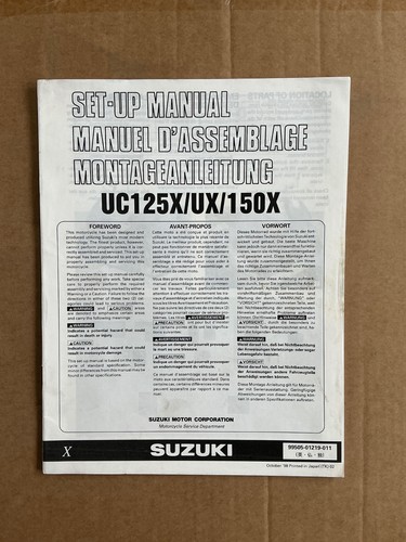 Nos genuine suzuki workshop - suzuki,