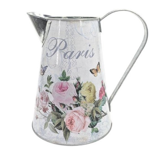 Large metal jug 21cm - metal,