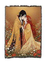 Lovers Kiss Tapestry Throw