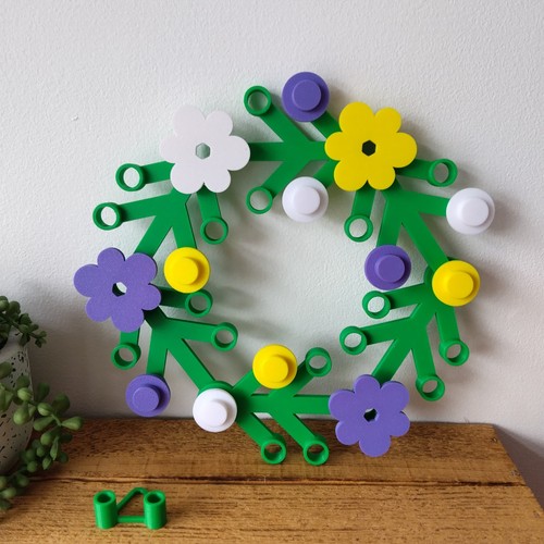 Spring wreath printed - 3d,