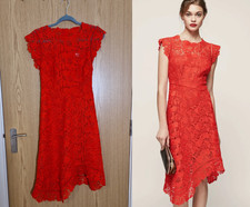 Reiss "Lucy" Lace Midi Dress