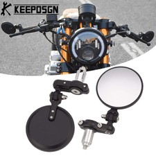 For Suzuki DRZ400 DRZ400SM Round Motorcycle 7/8" Handle Bar End Rearview Mirrors