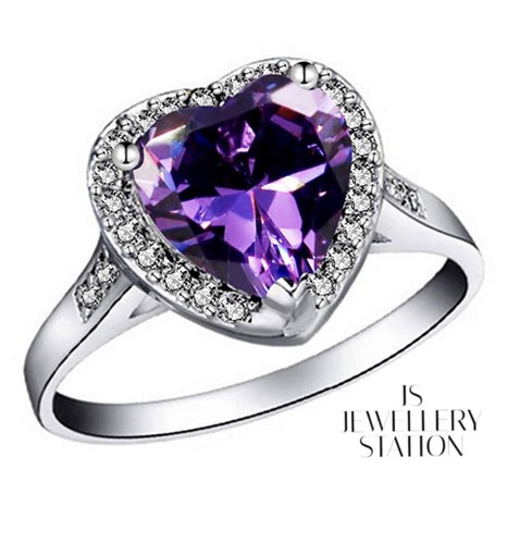 White gold finish - , purple