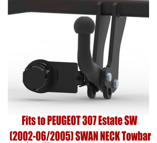 Swan neck tow bar for - bar,