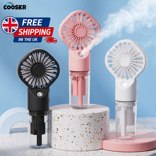 Handheld mist fan with water - handheld,