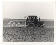 Farmer Ploughing Fordson Tractor Bamford Plough Shipton-Oliffe 1960s Press Photo