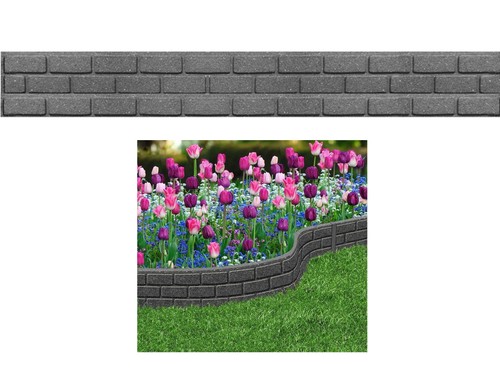 Grey garden border edging - garden,