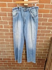 Mens Ecko Unltd Denim Foundry Jeans 34 Waist Baggy 5 Pocket