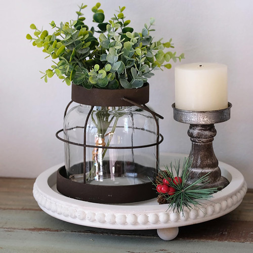 Wood decorative tray small - wood,