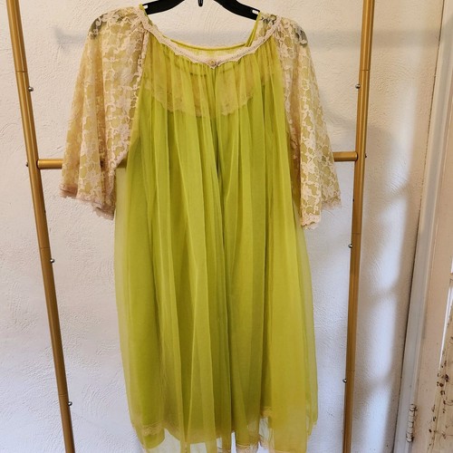 Vintage 1960s sheer lace - vintage,