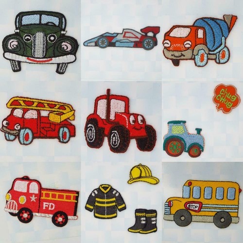 Motif fire engine car farm - car,