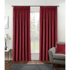 100% BLACKOUT THERMAL CURTAINS OXFORD VELVET 3" PENCIL PLEAT TAPE TOP READY MADE