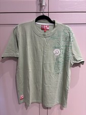 Vintage OP Large Mens Green Beach Tshirt Surf Ocean Pacific 