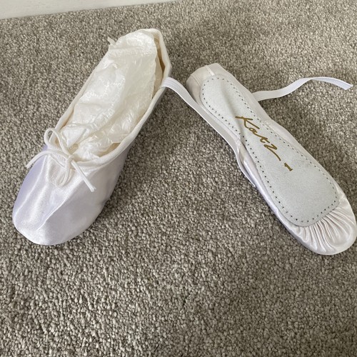 Katz white satin - ballet, shoes