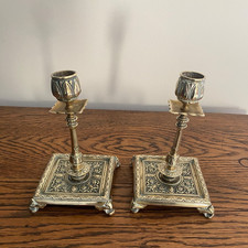 A PAIR OF 19TH C ORNATE HIGHLY