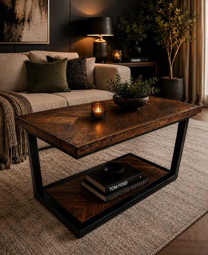 Golden oak floating coffee - oak,