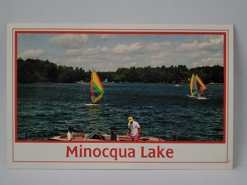 Postcard windsurfing - postcard, on