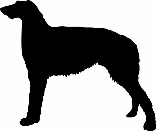 Deerhound dog car van vinyl
