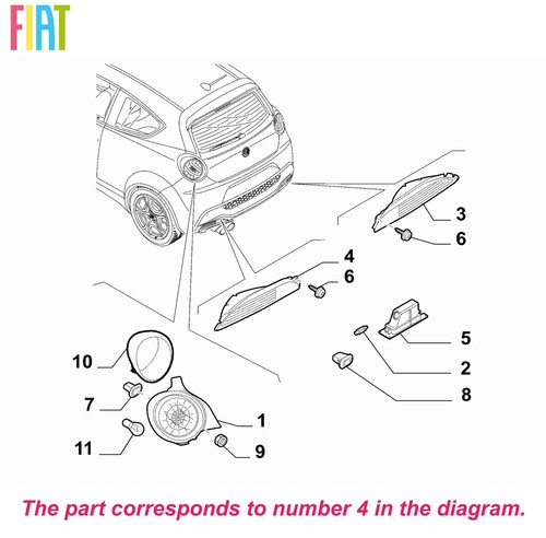 Genuine fiat fog light - genuine,